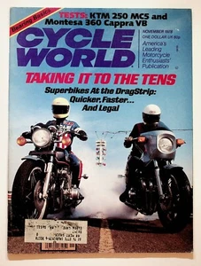 1978 November Cycle World Motorcycle Magazine KTM Montesa Yoshimura Drag Racing - Picture 1 of 10
