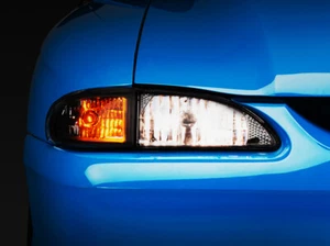 For 1994-1998 Mustang Raxiom Axial Series Cobra Style Headlights Black Housing - Picture 1 of 10