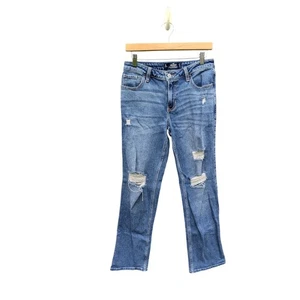 Hollister Low-rise 90 Vintage Vaqueros Rectos Desgastados Grunge Western Preppy 27 - Imagen 1 de 5