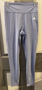 Adidas Optime Full Length Leggings Damen L Blau Glitzer Neu mit Etikett - Bild 1 von 9