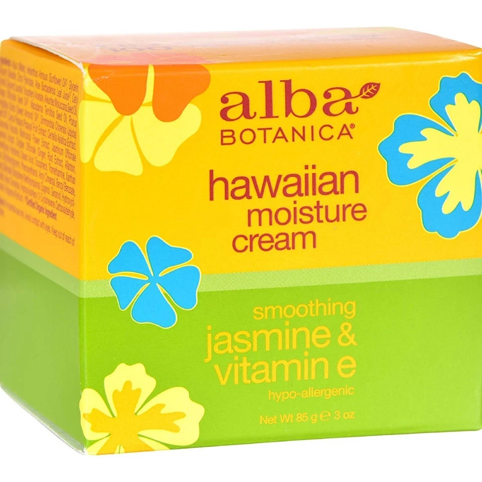 Crema hidratante hawaiana Alba Botanica vitamina E de jazmín calmante Foto 1 de 1
