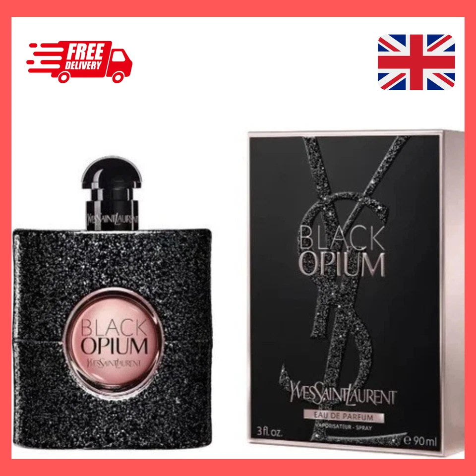 YVES SAINT LAURENT YSL Black Opium EDP 90ml Unisex Perfume – New Sealed | Fast Free UK Delivery