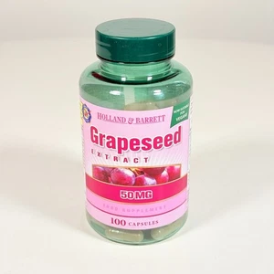 Holland & Barrett Grapeseed Extract 50mg 100 Capsules rrp £17.49 - NEW SEALED - Picture 1 of 3