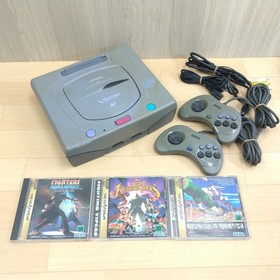 Victor Saturn Console Bundle with 2 Controllers & 3 Games RG-JX2 NTSC-J SEGA