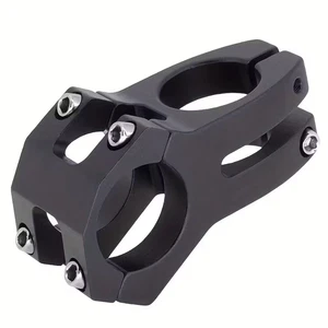 Potence CNC 1" 1/8 pouce 40mm Cintre 25.4mm Alu Noir Vélo VTT Chopper BMX Fixie - Foto 1 di 2