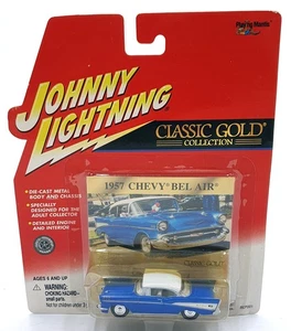 Johnny Lightning Maßstab 1:64 404-09 - Classic Gold 1957 Chevy Bel Air - blau - Bild 1 von 5