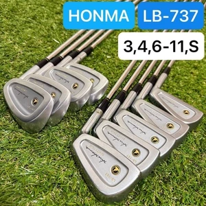 HONMA LB-737 CAVITY TOUR Iron Set 3,4,6-11,S(9Clubs) / S-2 HONMA HAGANE STEEL - Picture 1 of 15