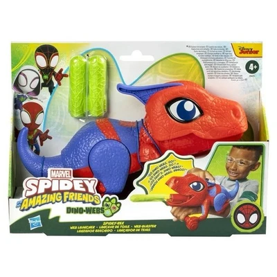 Marvel Spidey and His Amazing Friends Dino-Webs NERF Spidey-Rex Web Launcher Novo Na Caixa - Imagem 1 de 4