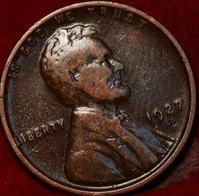 1927-D Denver Mint Copper Lincoln Wheat Cent - Image 1 of 2