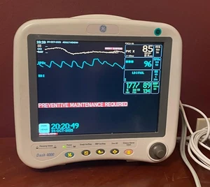 GE Dash 4000 Patientenmonitor mit EKG / SpO2 / NIBP Schlauch & Manschette. - Bild 1 von 5