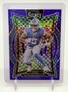 2024 Panini Select Football David Montgomery Blue Checker Prizm #’d/249 Lions - Picture 1 of 2