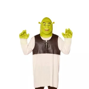[01737824 ] Spirit Halloween Shrek Full Mask with Hands OSFM - Picture 1 of 8