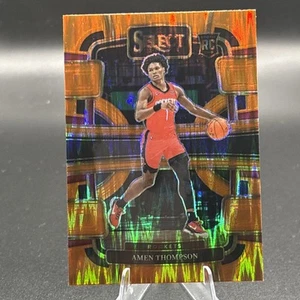 Amen Thompson #96 Concourse Orange Flash Prizm 2023 Select - Imagen 1 de 2