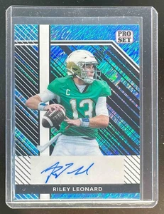 Juego profesional Leaf Collective Riley Leonard 2024 brillo automático azul claro/20 #PSA-RL1 - Imagen 1 de 2