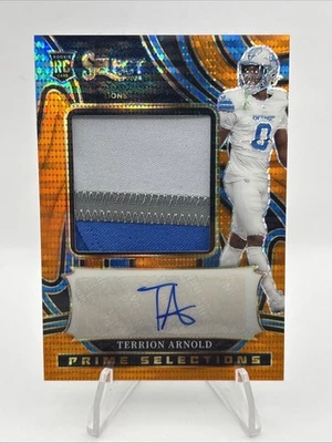2024 Panini Select Terrion Arnold RPA auto Rookie RC LIONS /35 -A - Image 1 of 2