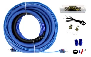 Stinger Select SSK0 | Kit cablaggio amplificatore audio auto completo calibro 0 1500W blu - Foto 1 di 2
