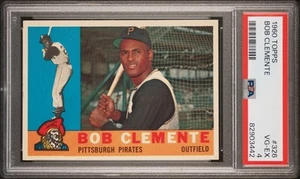 1960 Bob Roberto Clemente Pittsburgh Pirates HOF PSA 4 VG-EX #326 cc23 - Bild 1 von 2