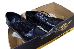 Dr Martens Shoes Men's Vintage Square Toe Brogues Boxed Black Lace Up Uk Size9 - Picture 1 of 9