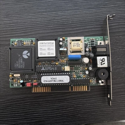 Zoom Telephonics V.34 PCI 56K Modem – Vintage Dial-Up Internet Card – Retro PC - Image 1 of 4