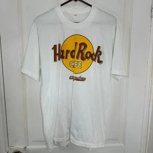 Camiseta Gráfica Vintage Hard Rock Café Acapulco México Puntada Única Grande De Colección - Imagen 1 de 6