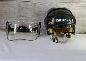 CCM Vector kleiner schwarzer Hockeyhelm mit CCM Gesichtsschutzmaske SM-15 - Bild 1 von 8