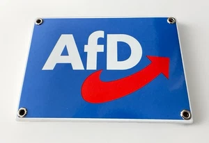 ⭐️Targa smaltata AFD 17x12cm LOGO blu alternativa per Germania - Foto 1 di 5