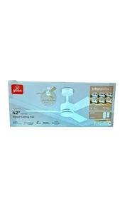 Globe Electric Aventra 42" Matte White LED Light Ceiling Fan with Remote Control - Picture 1 of 8