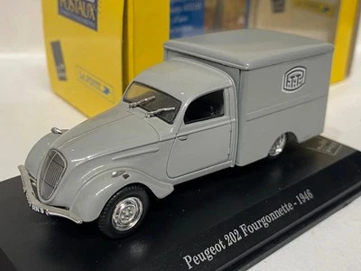 ATLAS Peugeot 202 Fourgonnette 1946 PTT La Poste POSTES 1:43 furgone Diecast - Immagine 1 di 4