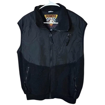 Obermeyer Mens Ski Vest Black Fleece Lined Full Zip Size M - Image 1 of 2