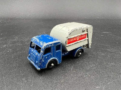 Matchbox Tippax Refuse Collector Blue No 15 Lesney England Rough Condition - Image 1 of 4