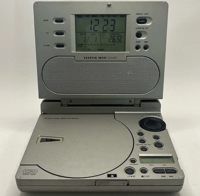 Sharper Image CD Radio Alarm Clock w/Sound Soother SI586  Works Great - Image 1 of 4