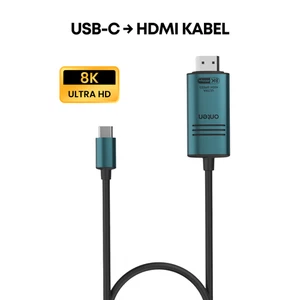 USB C auf zu HDMI Kabel 1.8m 8K 60Hz 4K 120Hz 144Hz Thunderbolt 3&4 DP Alt Mode - Bild 1 von 8