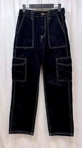 BDG Urban Outfitters Skatehose Damen Größe 26 schwarz Cargotaschen - Bild 1 von 20