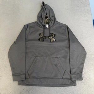 Under Armour Felpa con Cappuccio Uomo Taglia 2XL Grigio Pullover Storm - Foto 1 di 8