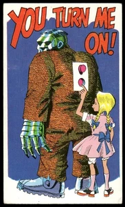 Tarjeta postal Topps Insult Monster 1966 #3 ¡Me enciendes! EX - Imagen 1 de 2