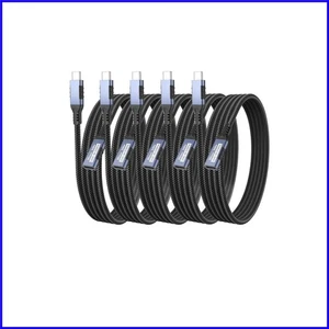 5Pack USB C Extender Cable 6ft - High-Speed 20Gbps & Ultra Fast 240W Charging - Picture 1 of 11