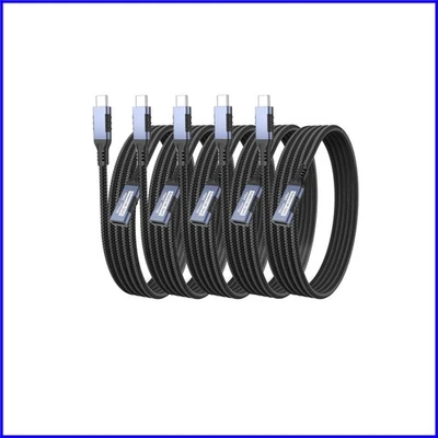 5Pack USB C Extender Cable 6ft - High-Speed 20Gbps & Ultra Fast 240W Charging - Image 1 of 4