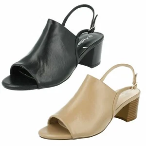 Sandalia de tacón trasero con cabestrillo para dama F10733 de Anne Michelle a la venta ahora £15.00 - Imagen 1 de 10