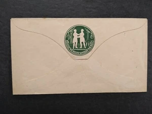 Ky: Frankfort 1850s Stampless Green Patriotic Backflap CAMEO Advertising Cover - Picture 1 of 3