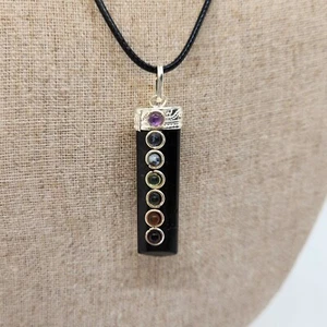 Black Tourmaline Chakra Pendant Protection Necklace Grounding Healing Empaths - Picture 1 of 4