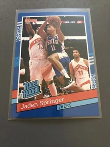 2021 Jaden Springer Panini Donruss Rated Rookie 76ers RC Basketball Card 1/2502 - Picture 1 of 2