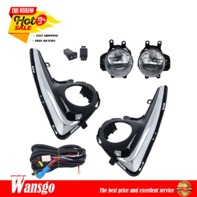 Pair Fog Lights For 2018-2020 Toyota Yaris (2-vehicle) w/Wiring Harness Factory - Image 1 of 4