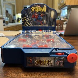 2004 FunRise Toys Marvel Spider-Man Tabletop Pinball Game Untested