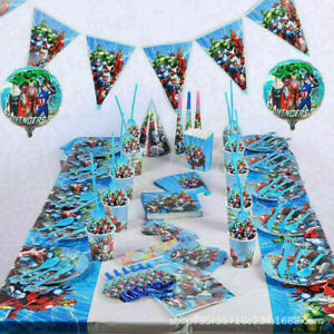 Marvel Avengers Superheroes Party Tableware Birthday Party Decoration Supplies