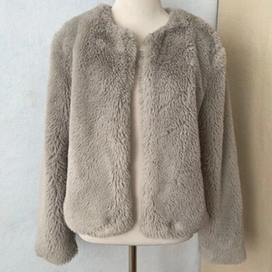 Wild Fable Gray Faux Fur Jacket - Picture 1 of 12