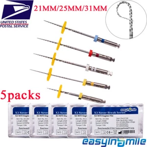 5 piezas de limas giratorias dentales X3 endodoncia NITI canales curvos sin rotura limas - Imagen 1 de 12