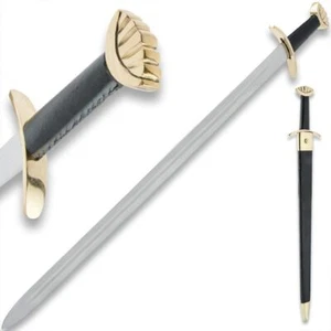 Norseman Viking Long Sword | 30" Carbon Steel Blade | Leather Scabbard | 36 1/2" - Picture 1 of 5