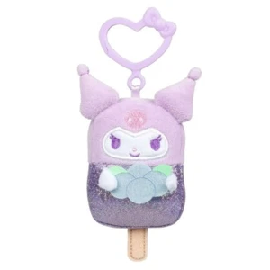 Sanrio Hello Kitty & Friends Purple Kuromi Popsicle Clip on Plush Keychain NWT - Picture 1 of 5