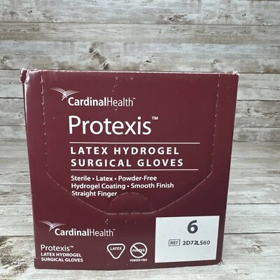 Protexis Latex HYDROGEL Coating Surgical Gloves Sterile, Size: 6 *See Dates* - Image 1 of 4