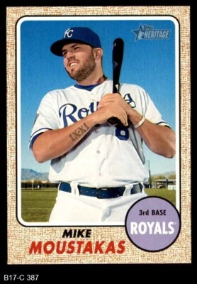 2017 Topps Heritage #387 Mike Moustakas Royals 8 - NM/MT - Image 1 of 2